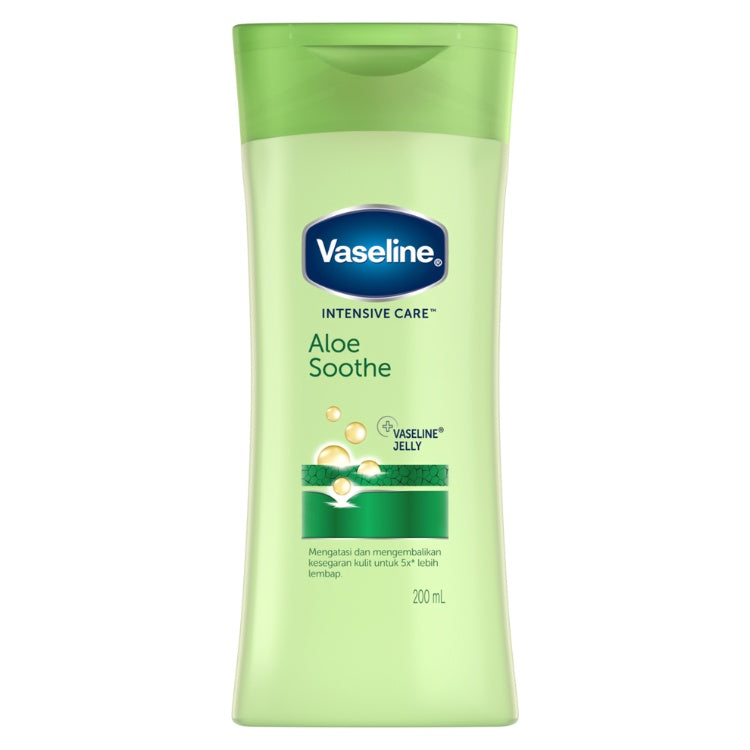Vaseline Lotion Intensive Care Aloe Soothe 200ml Twin Pack