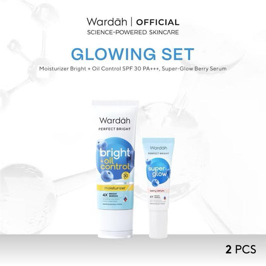[2PCS] Wardah Skincare Combo Set – Complete Bright & Glow Essentials All-in-One Pack