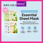 Implora Essential Sheet Mask Masker Wajah Tipis Lembap Berlapis
