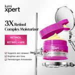 Lumixpert 3x Retinol Complex Moisturizer Membantu regenerasi kulit dengan stabil untuk merawat kulit berjerawat, menghaluskan tekstur