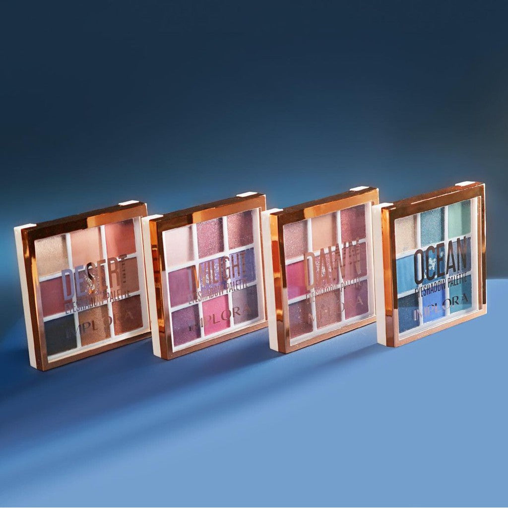 Implora Eyeshadow Palette | Kosmetik Mata | 9 Warna Blenadable Pigmented Halus