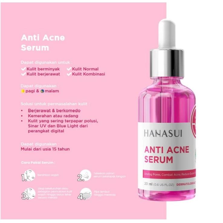 HANASUI Serum Gold Whitening Vitamin C Collagen Anti Acne BPOM for Radiant Skin Care