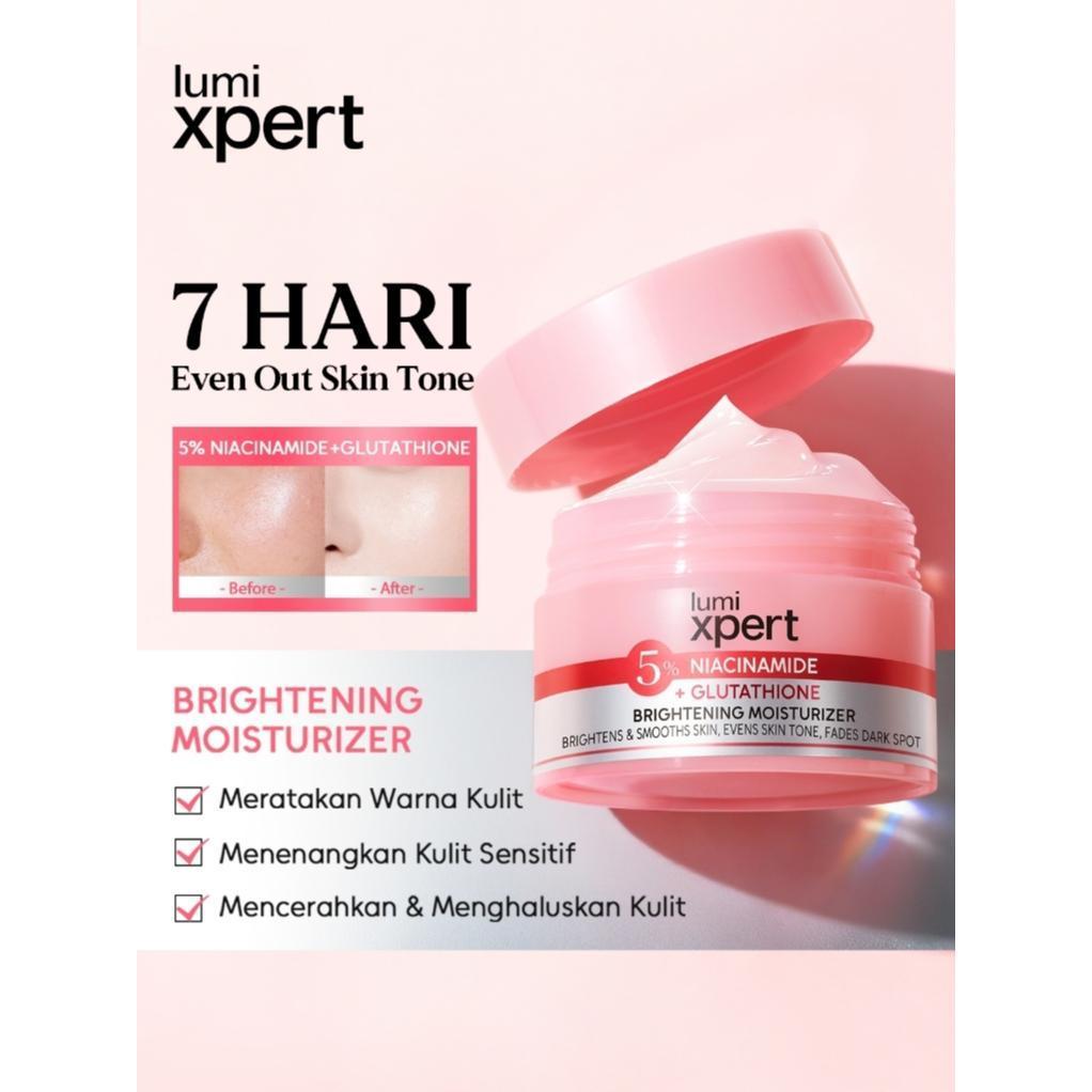 Lumixpert 5% Niacinamide Brightening Moisturizer Membantu menghaluskan kulit dan memperbaiki tampilan kulit kusam