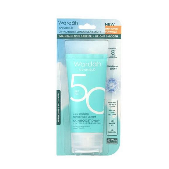 Wardah Airy Smooth UV Shield Sunscreen Serum SPF 50 PA++++ Matte & Light 25ml/40ml