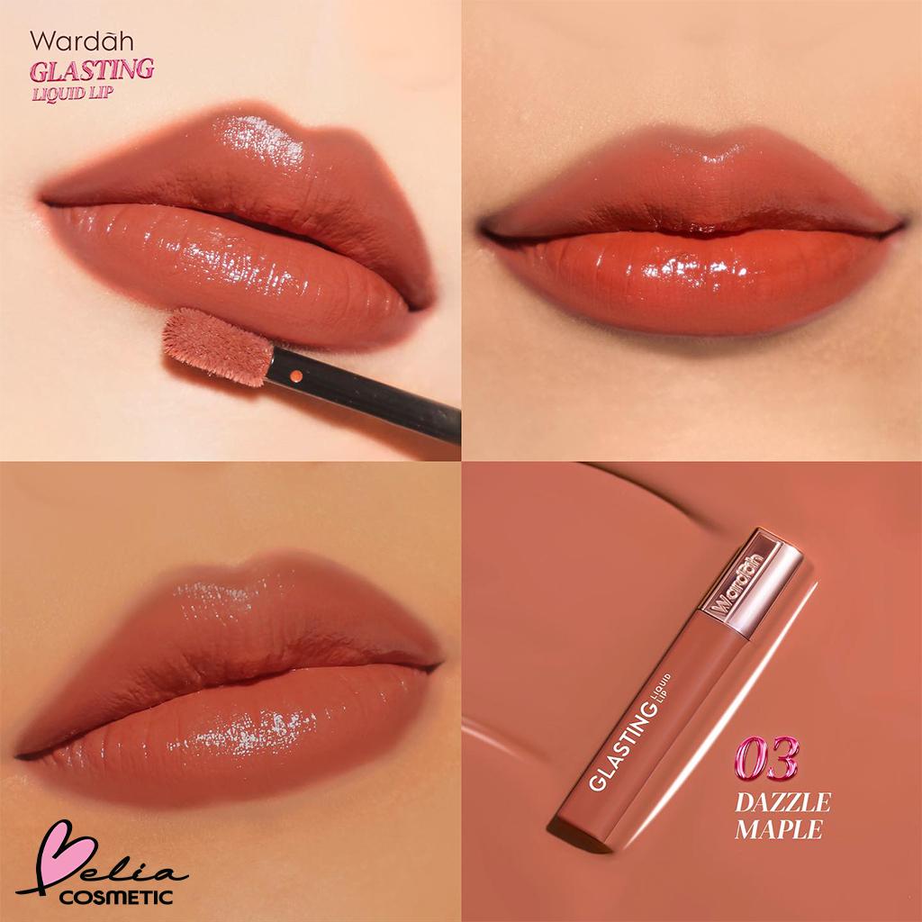 WARDAH Glasting Liquid Lip – Glassy Shine | High Pigment | Lightweight & Non-Sticky