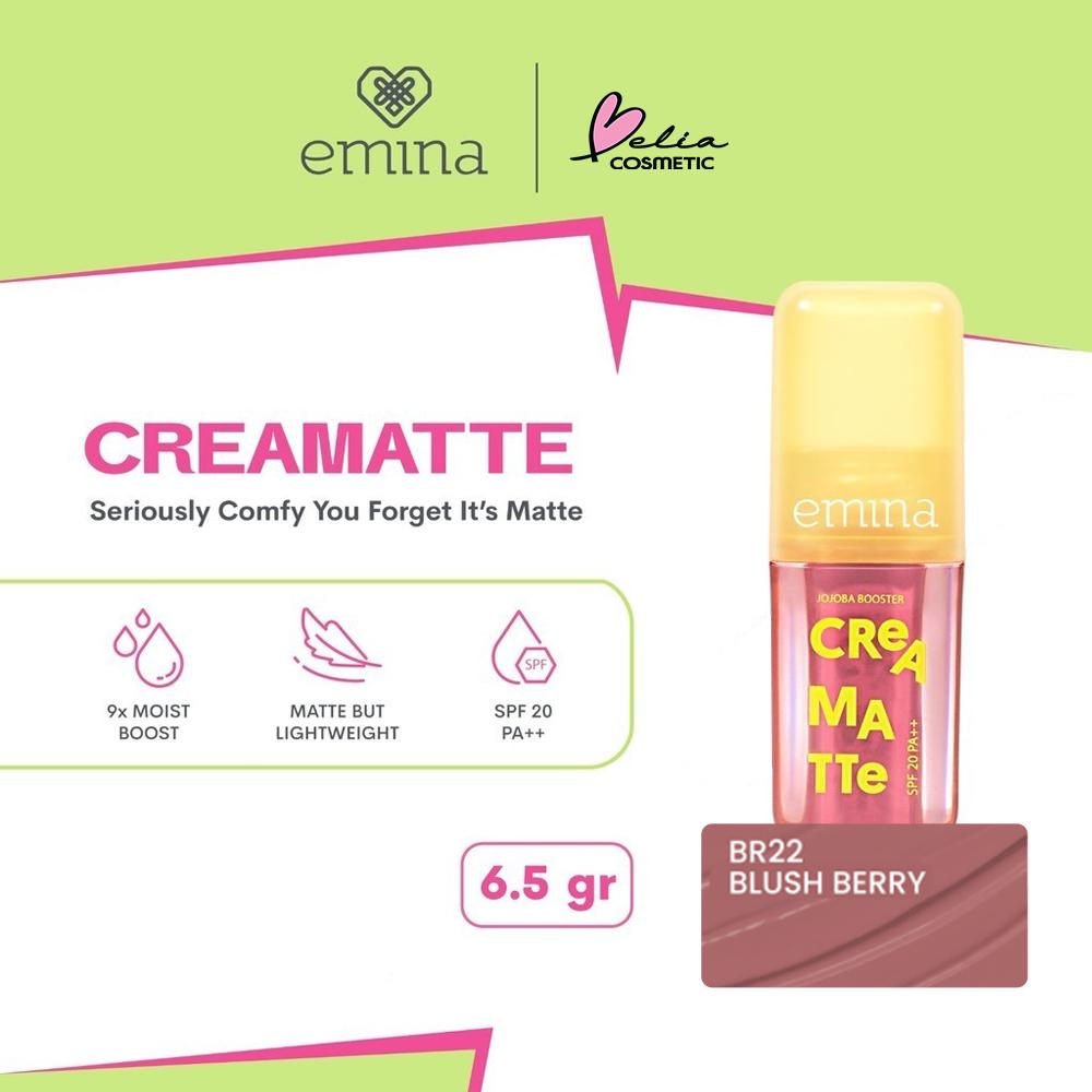 Emina Creamatte Lip Cream 1–19 | Soft Matte Finish | Lightweight & Long-Lasting Lip Cream | Serba Ada!