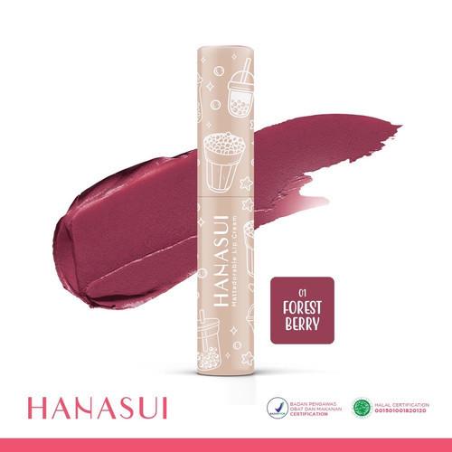 HANASUI Mattedorable Lip Cream – Lip & Cheek Tint, Boba / Matcha Latte Shades