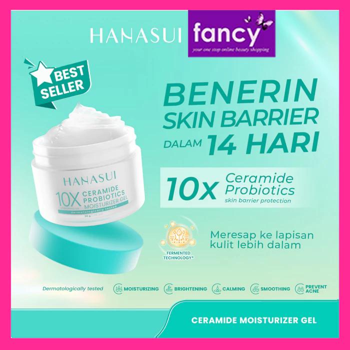 Hanasui Moisturizer Gel 30g Ceramide Probiotics Gentle Retinol Clean Smooth Anti Aging Bright Skin Dermatologically Tested