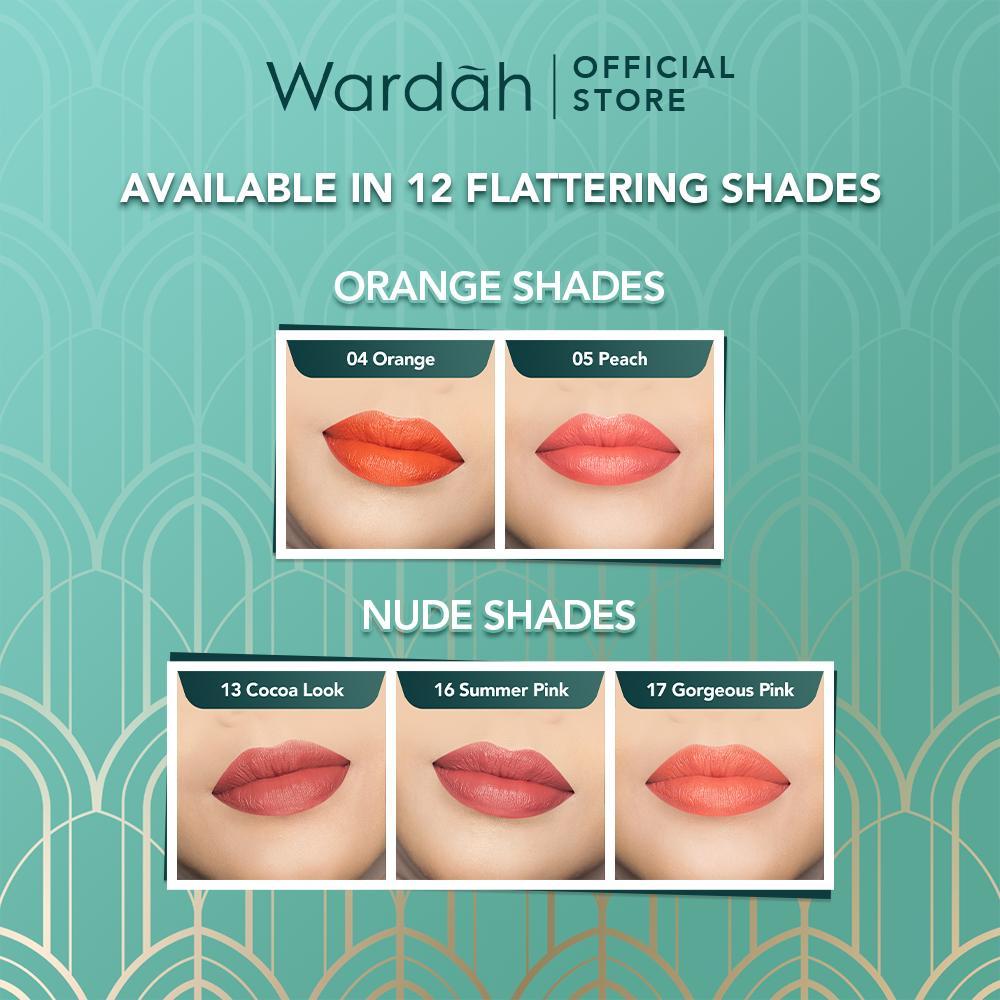 Wardah Exclusive Matte Lipstick | Intense Color in One Swipe | Soft Matte Finish | Long-Lasting & Moisturizing |