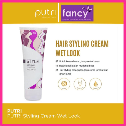Putri Style Wet Look 100ml – Hair Styling Gel for Shiny Wet Finis