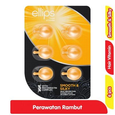 Ellips Hair Vitamin Smooth & Silky | 6 Capsules for Dry & Damaged Hair | Enriched with Aloe Vera & Pro-Vitamin B5