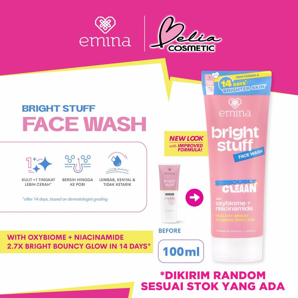 Emina Bright Stuff Skincare Set | Acne-Prone Skin | Face Wash - Toner - Serum - Moisturizer - Tone Up Cream