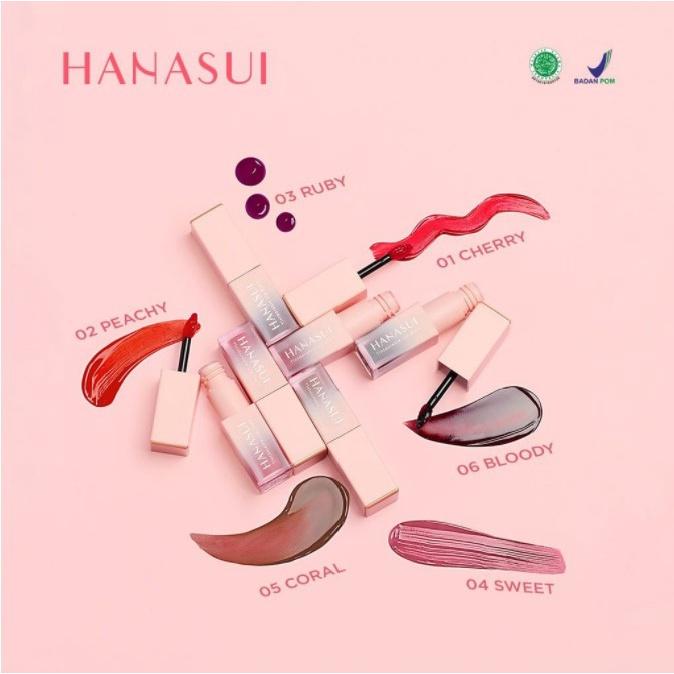 Hanasui Tintdorable Lip Tint Aqua Jelly Tahan Lama