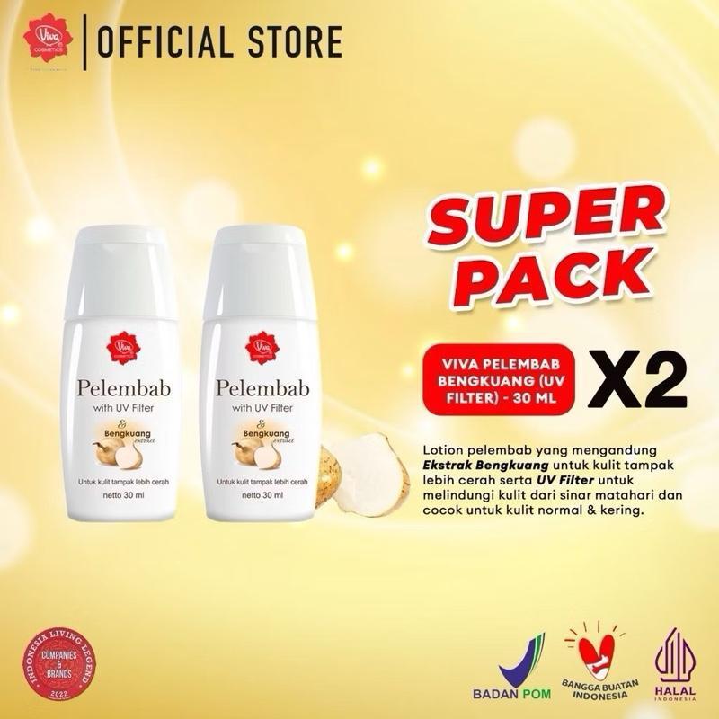 Viva Bengkoang Brightening Moisturizer with UV Filter (2-Pack, 30ml each) - Radiant Duo