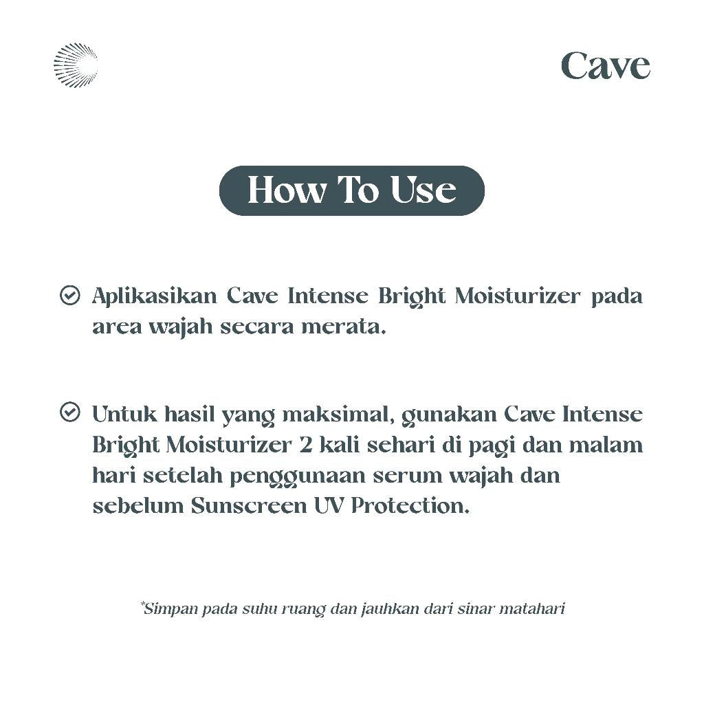 Cave Intense Bright Moisturizer 30g - Brighten & Protec