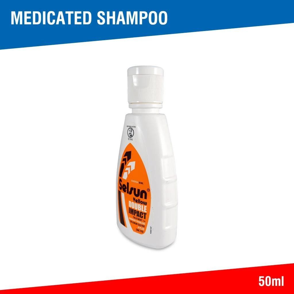 Selsun Yellow Double Impact Treatment - 50ml (Get rid of severe dandruff and reduce itching due to dandruff)