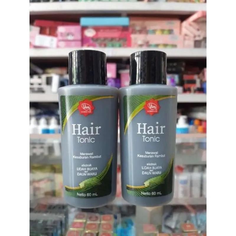 Viva Hair Tonic Hitam 60ml [Hair Tonic rambut mengandung Ektrak Lidah Buaya dan Ekstrak Daun Waru]