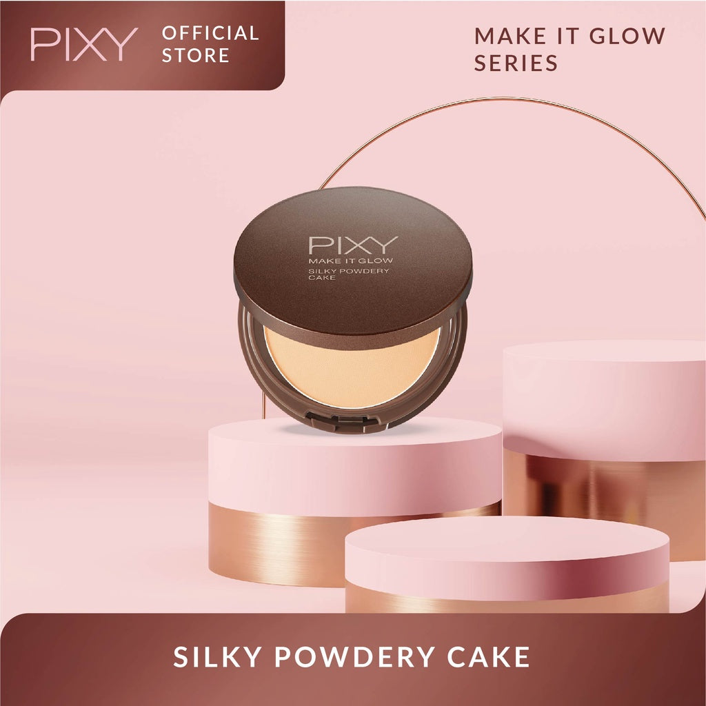 PIXY Make It Glow Silky Powdery Cake 201 Neutral Beige