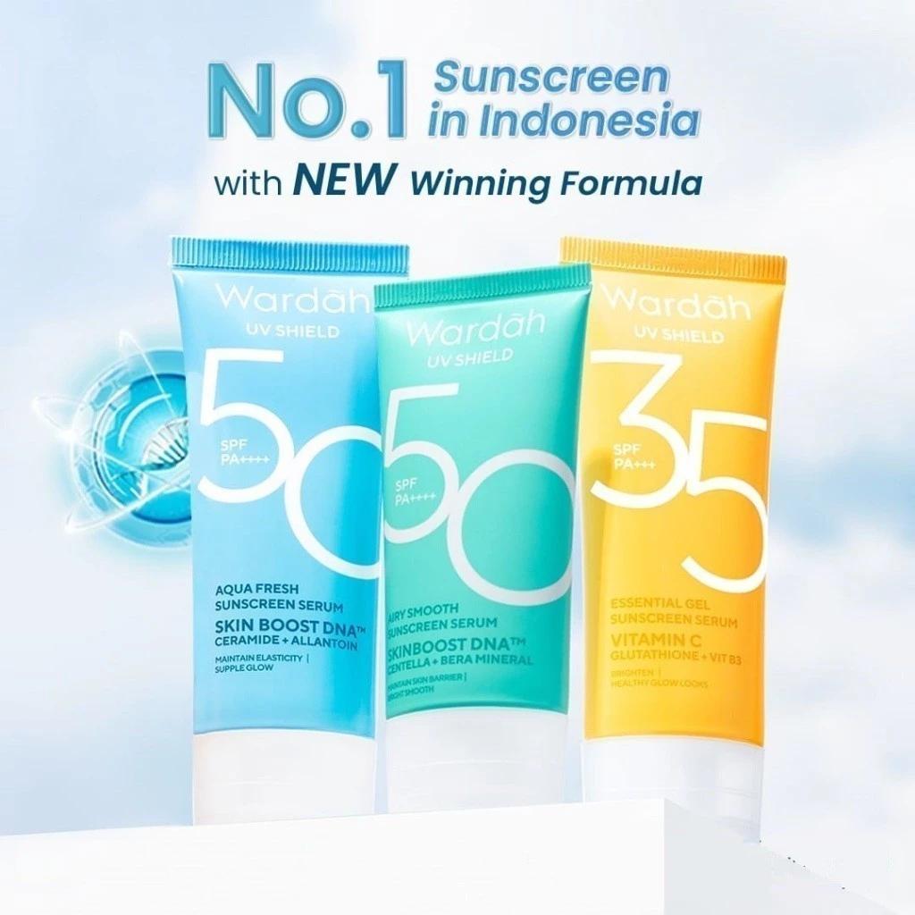Wardah Sun Screen SERIES - UV Shield Aqua Fresh Essence | Spf 50 PA++++ sunscreen