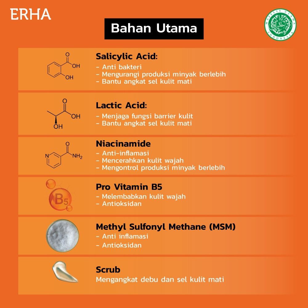 Exfoliating Cleansing Scrub with BHA, Pro Vit. B5 & Niacinamide 60g - Sabun Wajah Berminyak