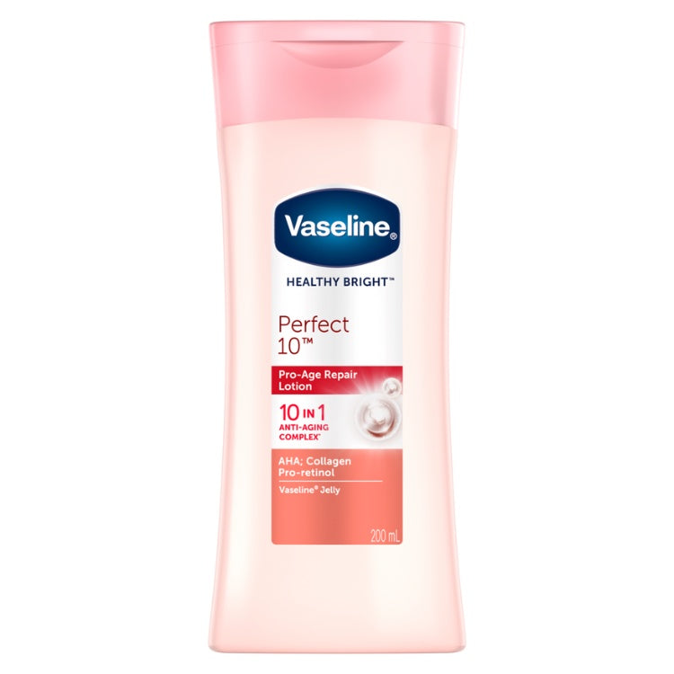 Vaseline Lotion Healthy Bright Perfect 10 200ml Twin Pack