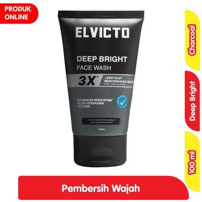 Elvicto Deep Bright Men’s Facial Cleanser 100ml | Brightening Face Wash for Dull Skin – Deep Cleansing + Oil Control
