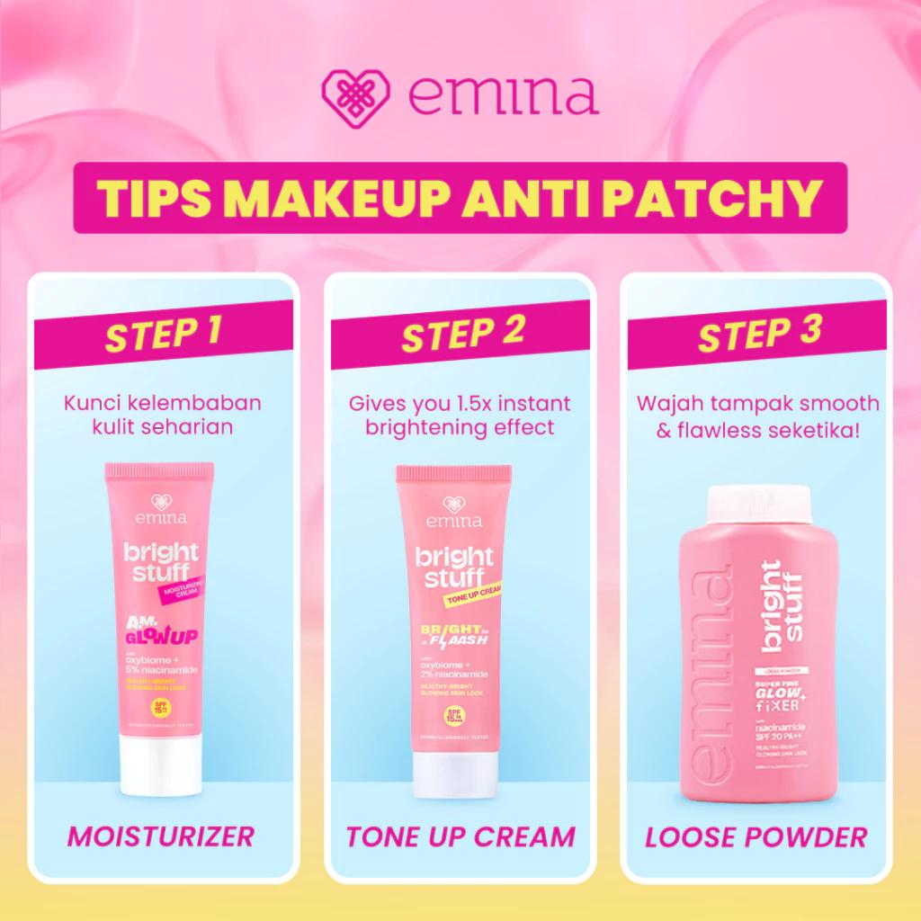 Emina Bright Stuff Loose Powder 55 g - Instant Brightening Loose Powder, Matte Finish, Oil Control