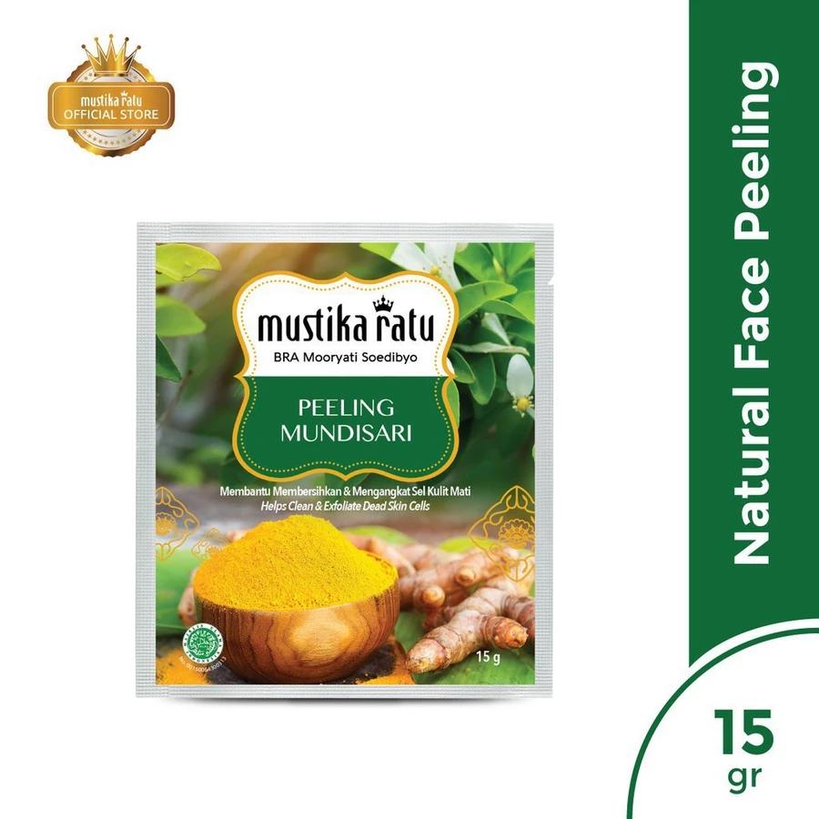 1PC MUSTIKA RATU Mundisari Peeling – Herbal Facial Scrub for Smooth Skin