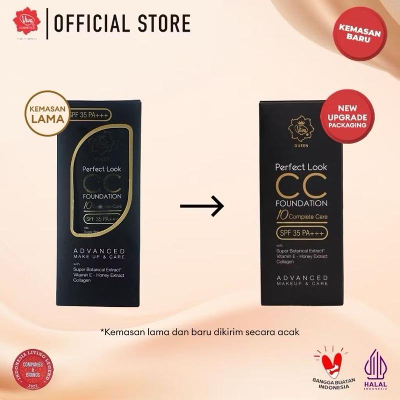 Viva Queen GlowGuard CC Foundation – SPF 35 with Vitamin E & Collagen (30g)