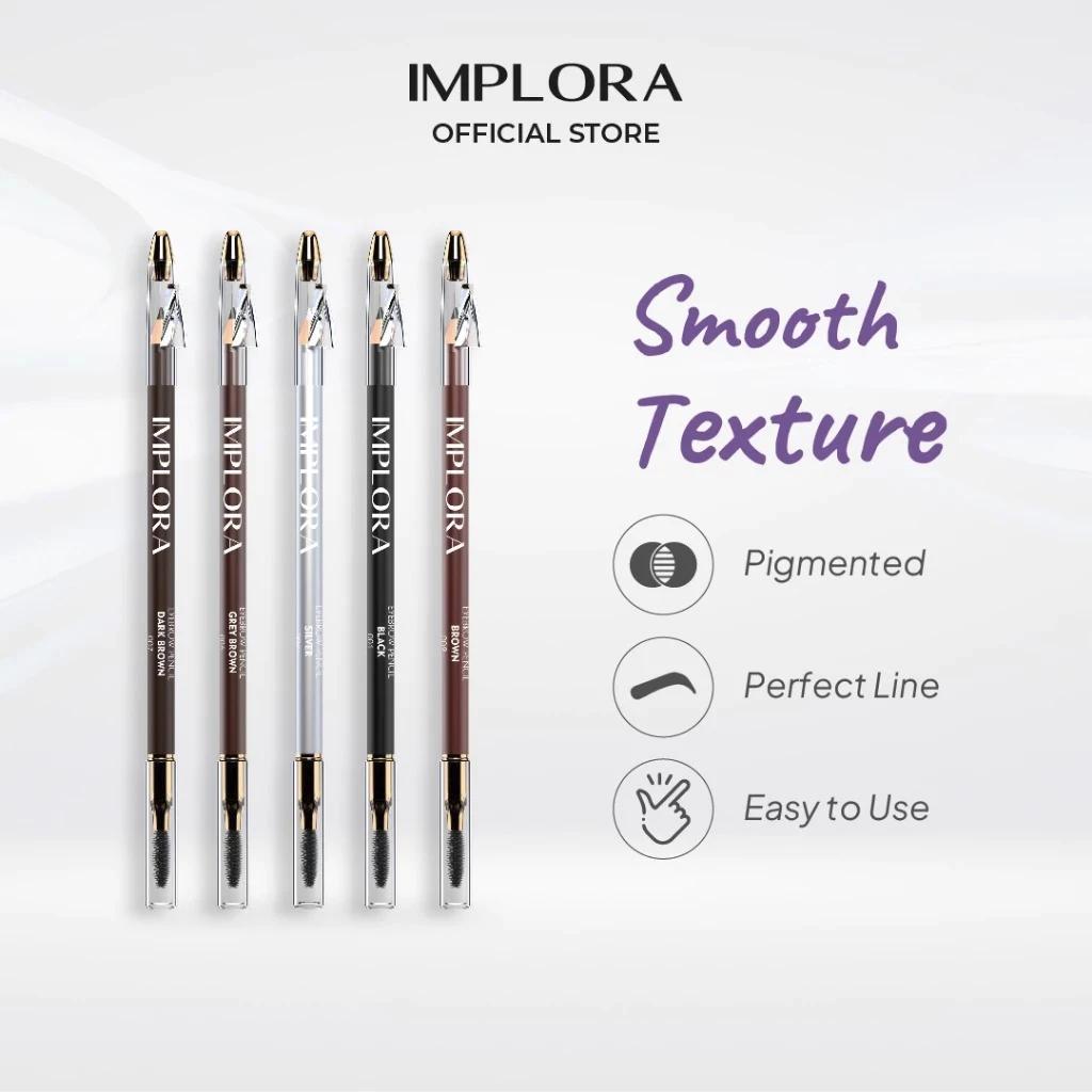 Implora Softbrow Eyebrow Pen - Creamy Texture, Pektol, Black & Brown