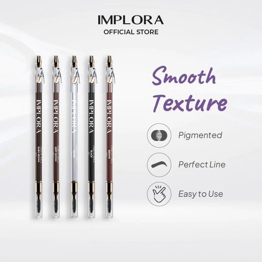 Implora Softbrow Eyebrow Pen - Creamy Texture, Pektol, Black & Brown