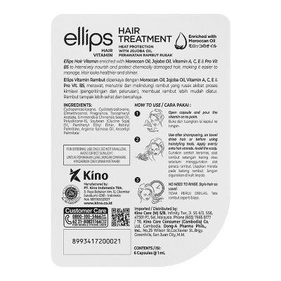 Ellips Hair Vitamin Hair Treatment 6 Capsules | Smooth & Healthy Hair with Pro-Keratin Complex