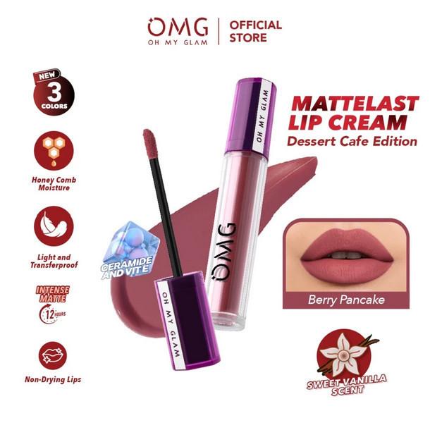 OMG Oh My Glam Matte Tahan Lama Kiss Lip Cream 3.5g Lip Cream Matte