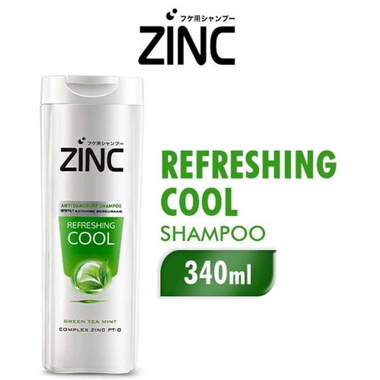 Zinc Anti-Dandruff Shampoo Refreshing Cool 450ml – Icy Clean Scalp & Dandruff-Free Hair All Day