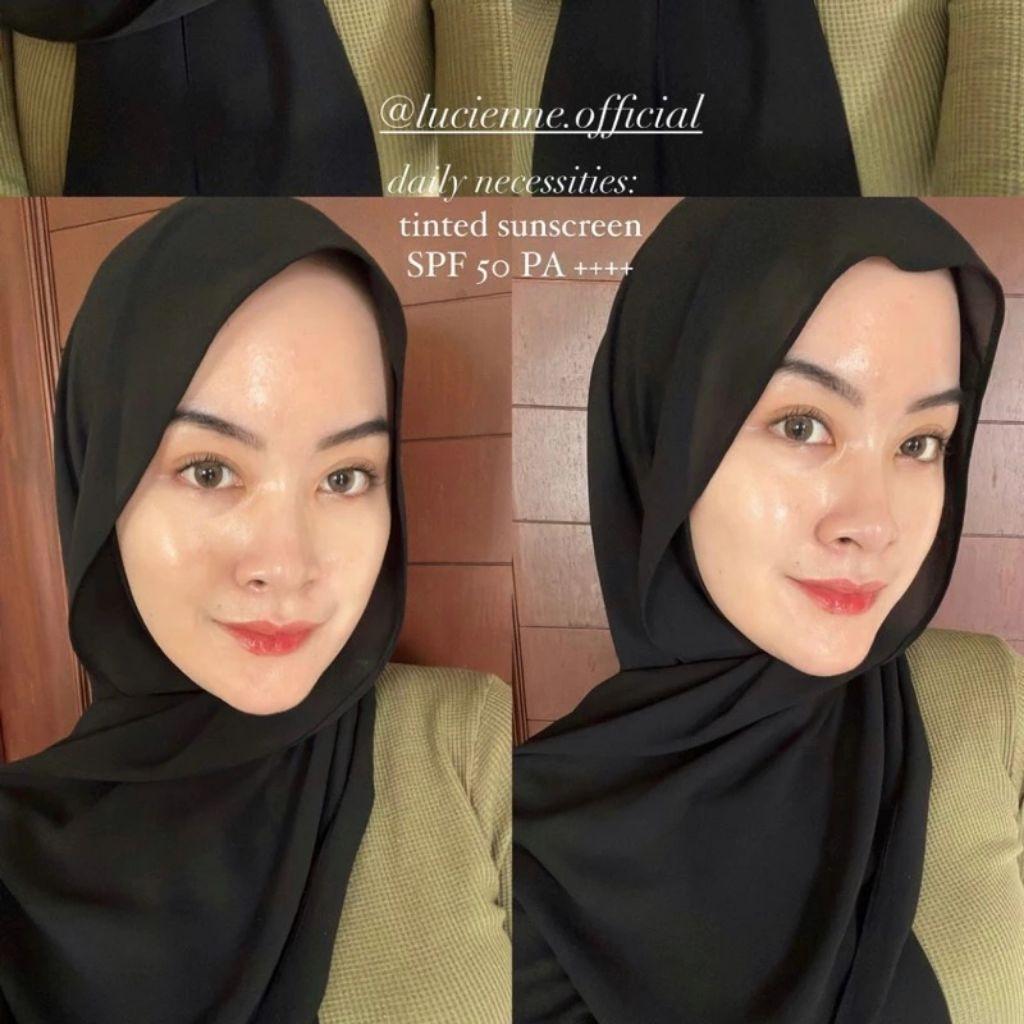 LUCIENNE - Tinted Glowing Sunscreen | Auto Glowing Foundie Versi Ringan