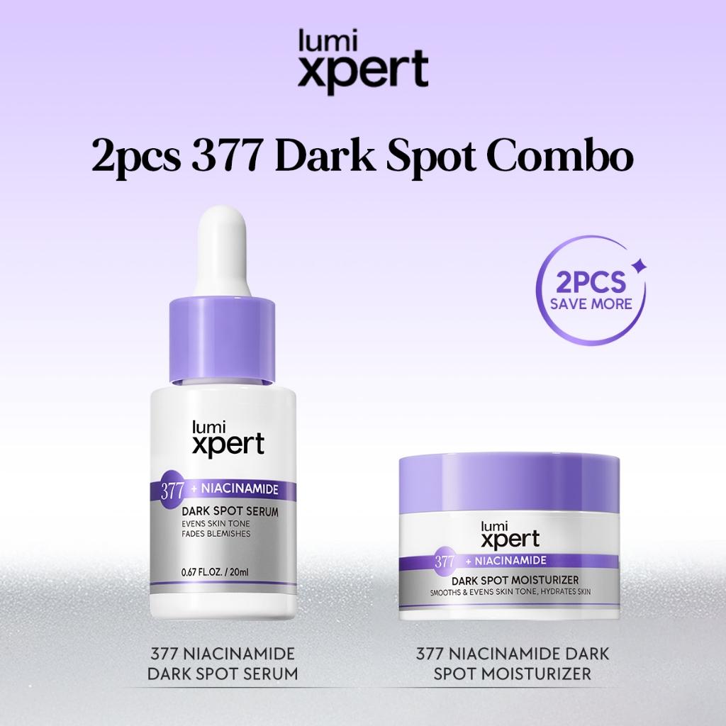 Lumixpert 377 Nicianamide Dark Spot Serum 20ml Menyamarkan noda hitam dan bekas jerawat Meratakan warna kulit dan mengurangi kusam