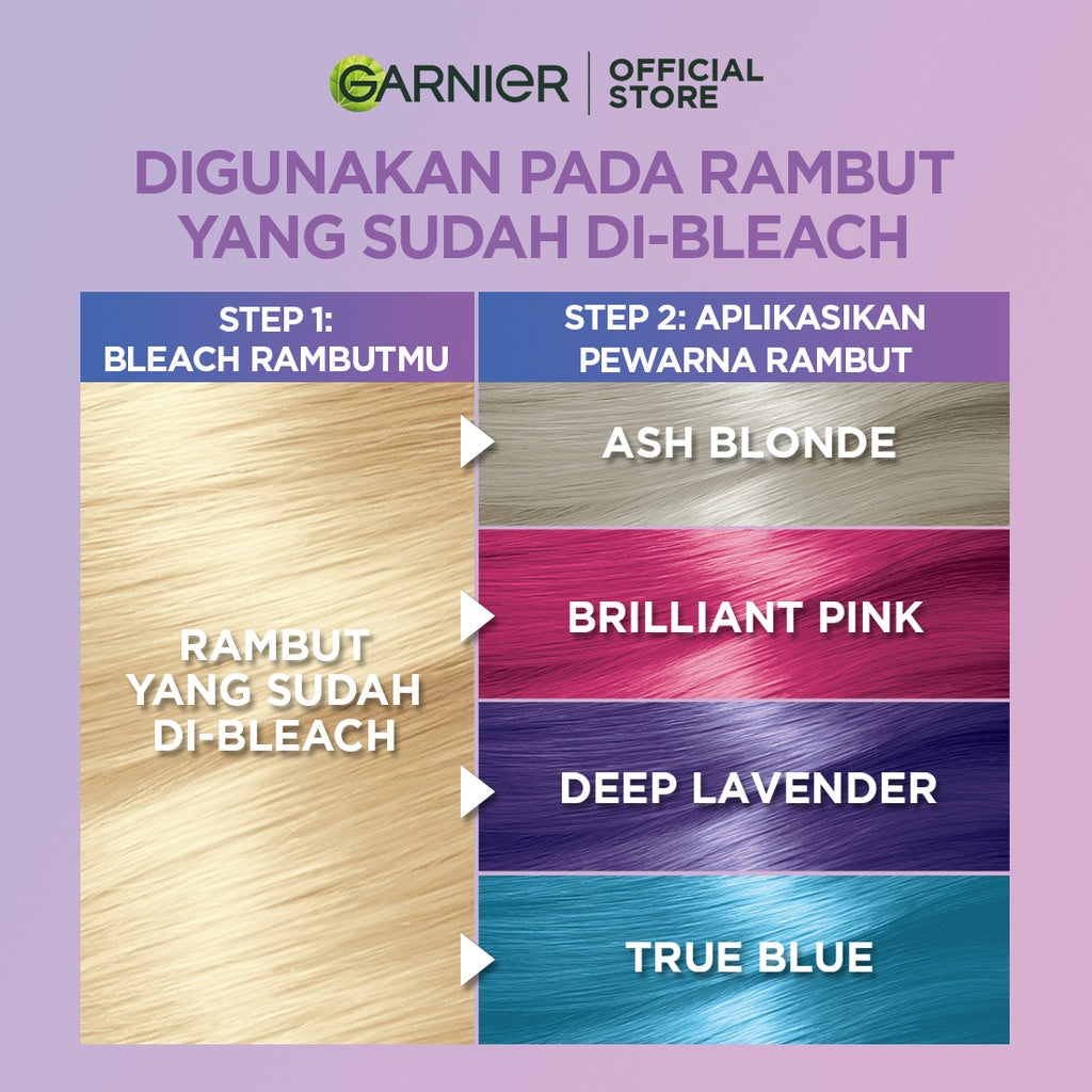 Garnier Color Naturals - Pastel Color - Pewarna Rambut - Brilliant Pink x 3pcs