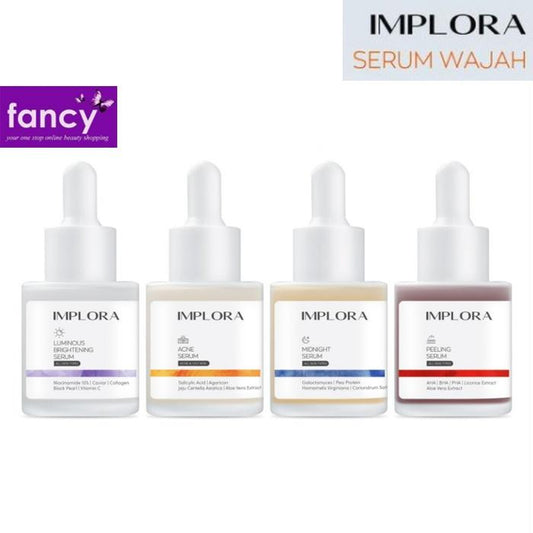 Implora Face Serum 20ml – Acne, Luminous Brightening, Midnight & Peeling Variants