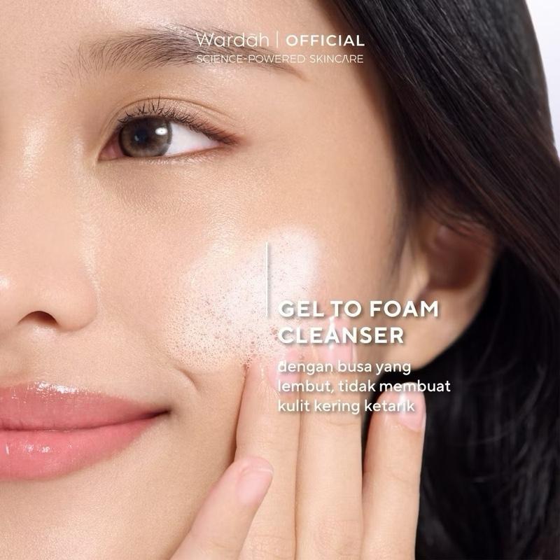 Wardah Ceramide Gentle Cleanser – Soft Skin Glow & Hydration Boost 100ml