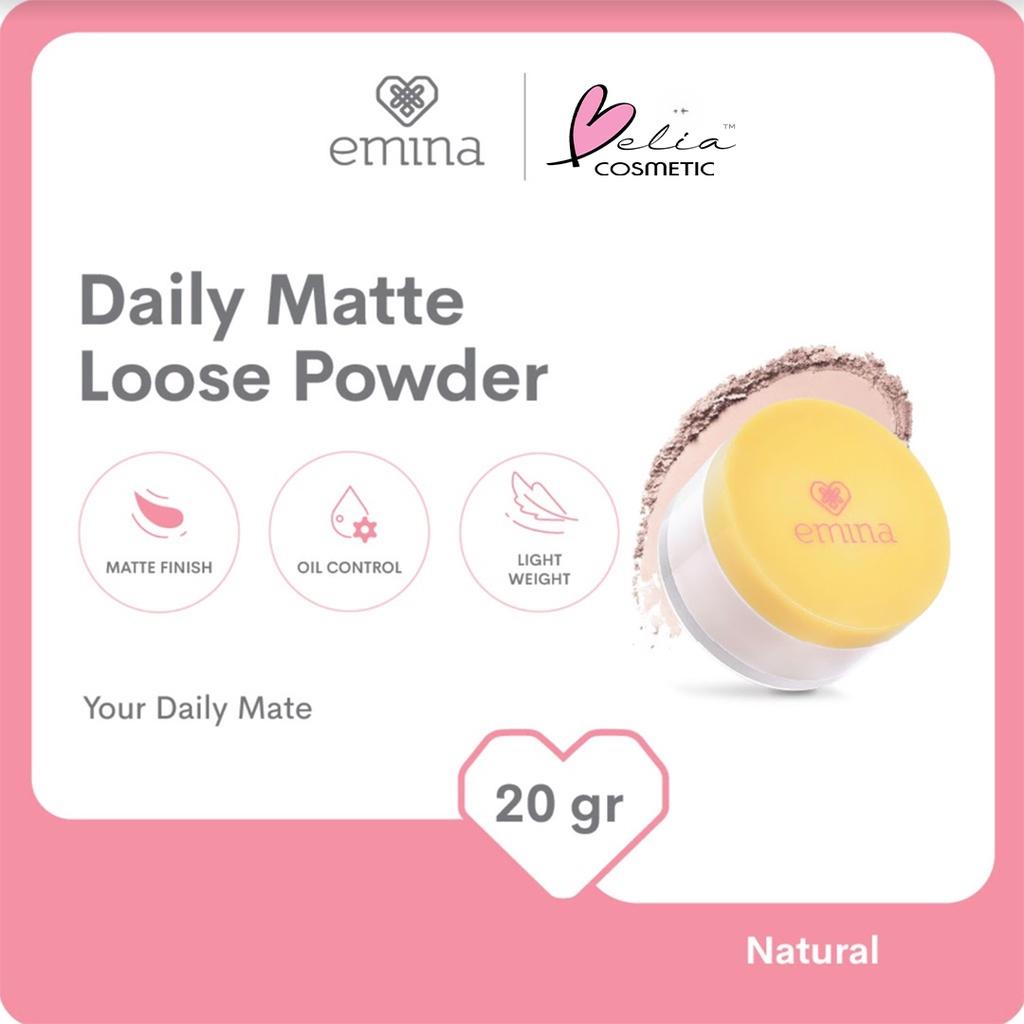 EMINA Daily Matte Loose Powder 20g | Oil Control Setting Powder | Lightweight Finish | Serba Ada