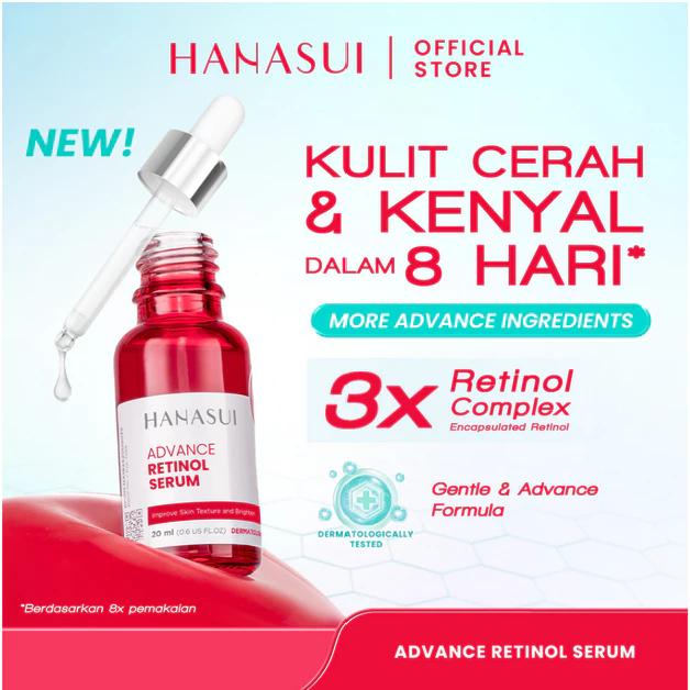 HANASUI Serum Gold Whitening Vitamin C Collagen Anti Acne BPOM for Radiant Skin Care