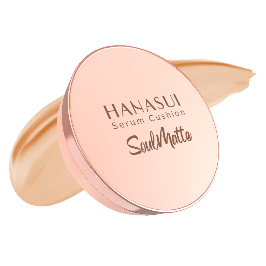 Hanasui SoulMatte Serum Cushion 15g - Perfect Coverage & Radiant Finish Makeup Product