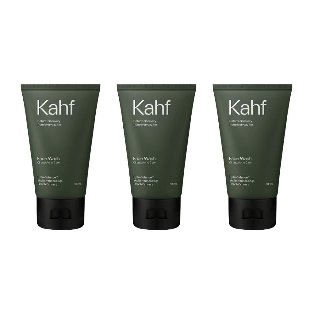 Triple Pack: Kahf Oil and Acne Care Face Wash (3x100ml)