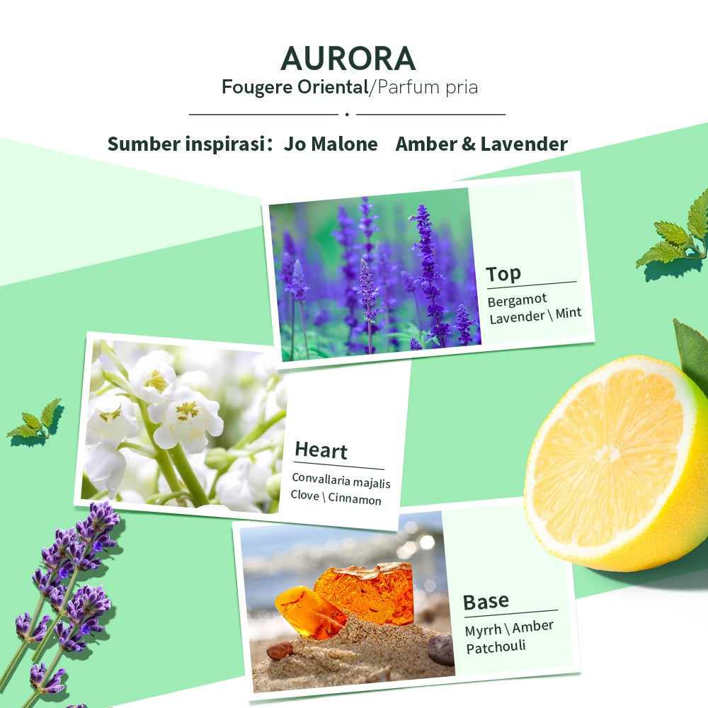PREMIERE BEAUTE perfume Fashion Aurora 15/50ML Parfum Pria Amber&Lavender EDP Tahan Lama 24 jam EDP farfum perfume