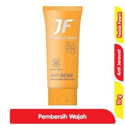 JF Sulfur Facial Cleanser Foam – Anti-Acne Face Wash for Oily & Acne-Prone Skin (70g)