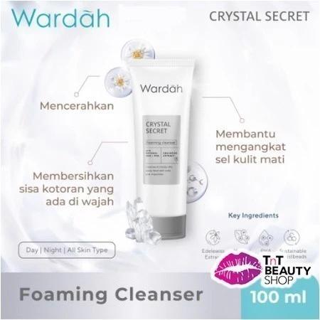 Wardah Crystal Secret Foaming Cleanser | Facial Wash With Natural AHA 100ml