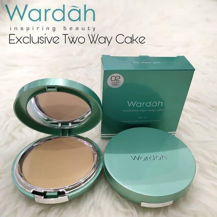 Wardah Exclusive Two Way Cake – Foundation + Powder | Full Size / Refill | BPOM Safe