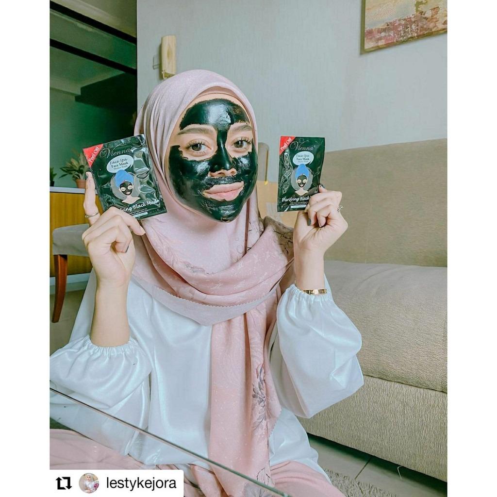 Vienna Face Spa Peel Off Mask Black 15g – Deep Cleanse & Detox with Charcoal Power