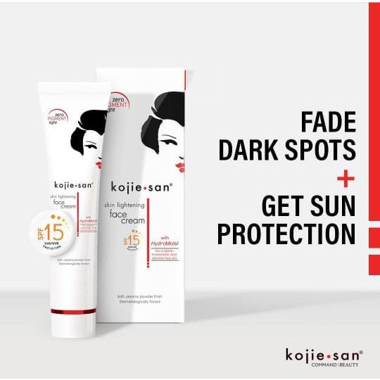 KOJIE SAN Skin Lightening Face Cream SPF15 UVA/UVA Protection w/ Hydromoist 22gr
