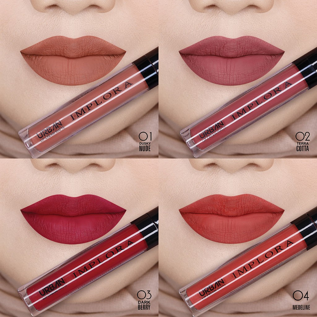 Implora Urban Lip Cream + Pensil Alis Brown